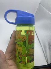 ZAK! Design TMNT Teenage Mutant Ninja Turtles Green Straw Bottle 16 Oz ZE