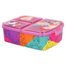 Stor PRINCESAS Disney  Brotdose mit 3 Fächern für Kinder - Kinder-Lunchbox - Sna