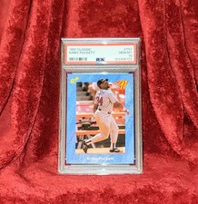 KIRBY PUCKETT 1991 CLASSIC #T57  MINNESOTA TWINS HOF PSA 10 🔥 BLUE BORDER