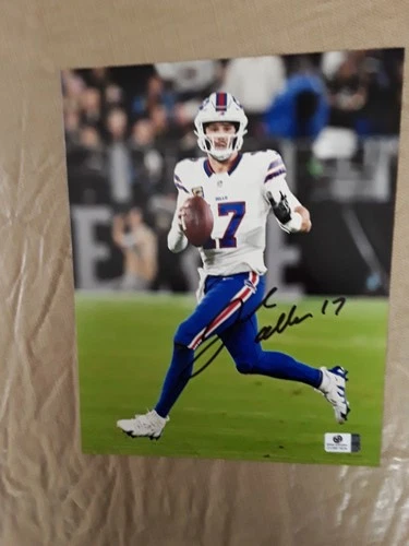 Josh Allen Buffalo Bills Signed Autographed 8x10 Photo with W/COA