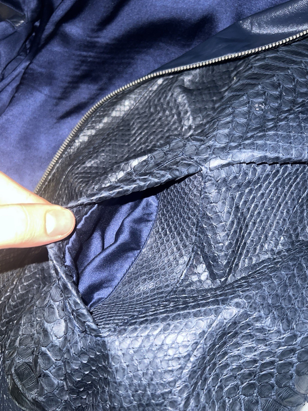 Billionaire - Authentic Python Bomber Jacket Men - image 8