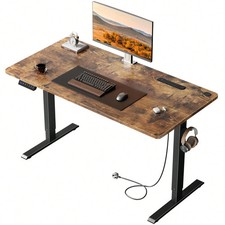 Height Adjustable Electric Standing Desk with Desk Draw