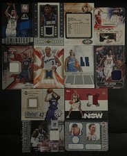 (Lot of 12) 12-Card Basketball Game Used Jersey Lot Caron Butler Mike Bibby ++