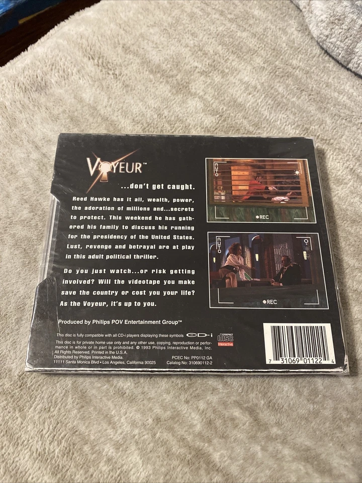 Voyeur (Philips CD-i, 1993) NEW FACTORY SEALED VIDEO GAME - Image 2 of 4