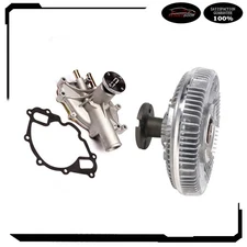 for 87-96 Ford F-250 E-150 V8 5.0L 5.8L E&F Electric Fan Clutch & Water Pump Kit