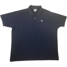 LACOSTE GATOR MEN'S POLO SHIRT COTTON MESH SHORT SLEEVE Black 3XL Big Tall