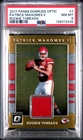 2017 PANINI DONRUSS OPTIC ROOKIE THREADS #7 PATRICK MAHOMES II PSA 8