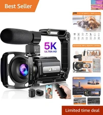 Professional 5K Video Camera with WiFi & 16X Zoom - Perfect for YouTube