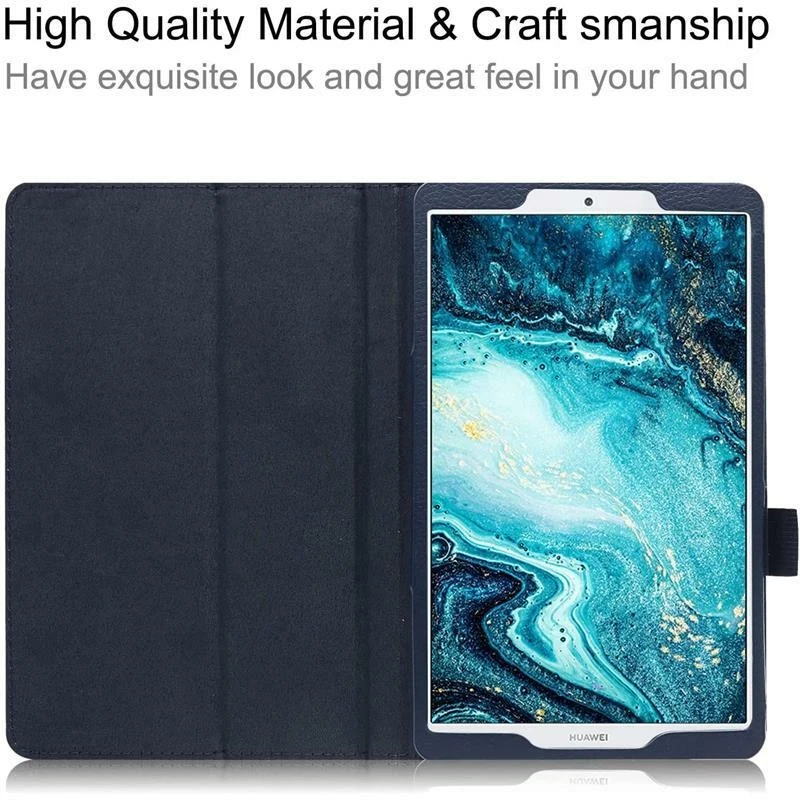 Premium Flip PU Leather Book Case For HUAWEI MediaPad M6 8.4 Inch Tablet Cover - Image 4 of 4