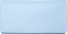 Baby Blue Vinyl Checkbook Cover, Top Tear Personal Vinyl Checkbook Cover