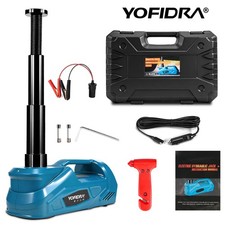 YOFIDRA® 3T Tragbarer LED-Licht Elektrischer Hydraulischer Wagenheber Mit Koffer