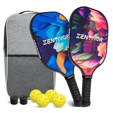Lightweight Carbon Fiber Pickleball Paddles Set of 2 USAPA Approved Pickleb...