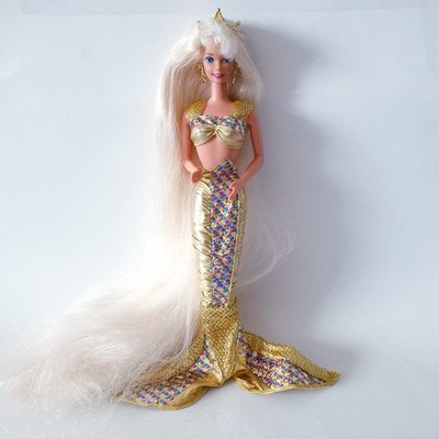 Jewel Hair Mermaid Barbie Puppe Bikini Krone 1995 Mattel Vintage Meerjungfrau