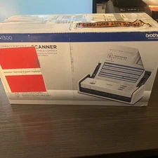 Brother ADS1300 Large Format Sheetfed Scanner - 600 x 600 dpi Optical - White