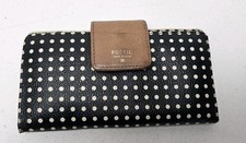 Fossil Issue No 1954 Wallet Black White Polka Dot