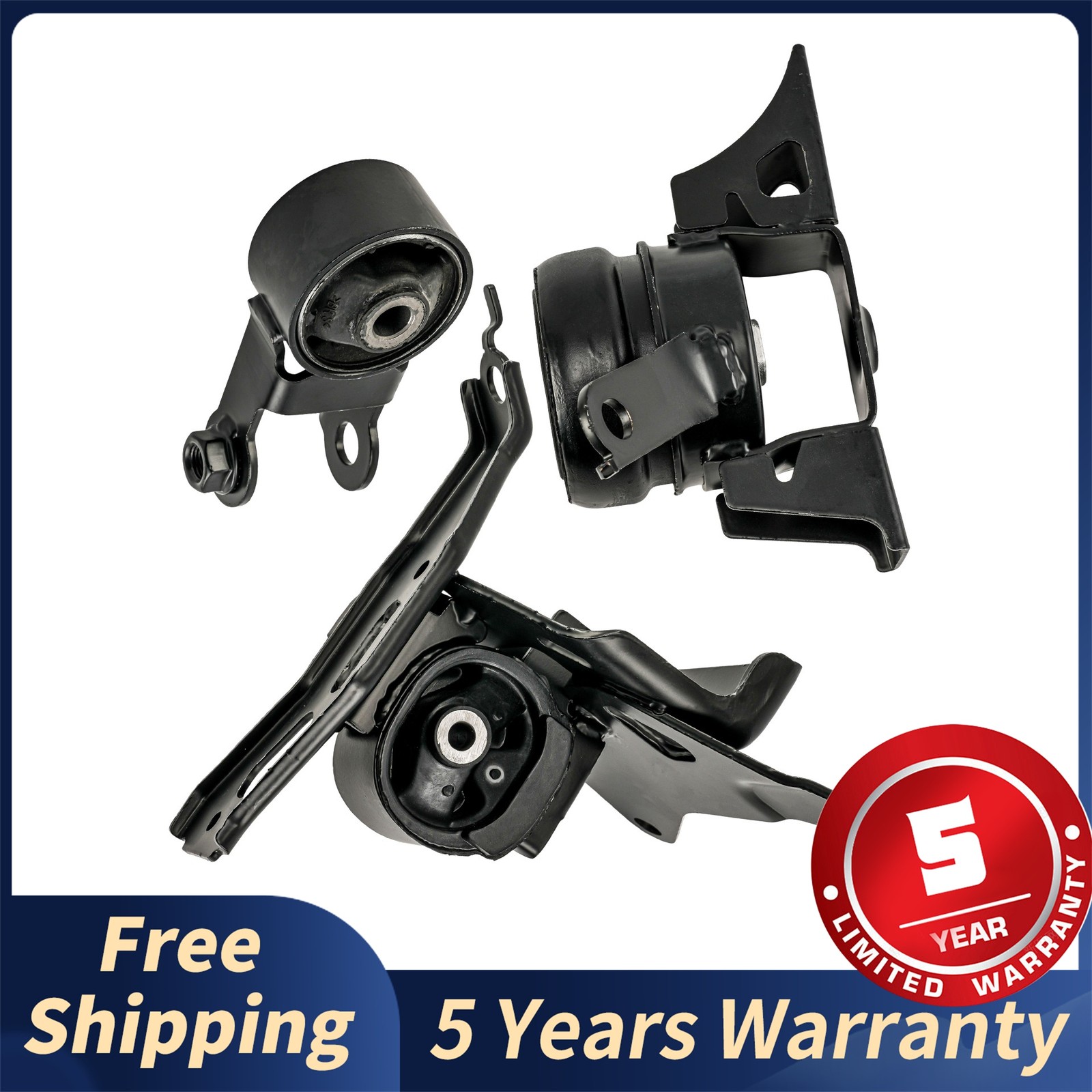 Engine Transmission Torque Strut Mounts Set of 3 For 2010 Toyota Yaris A4238