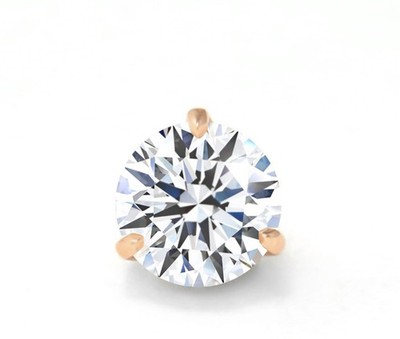 Gold glider pendant with 1.03ct labgrown diamond, VS1; incl. IGI certificate