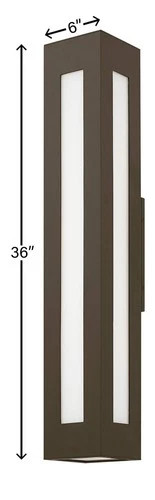 Hinkley Dorian36" High Bronze Extra Large Outdoor Wall Light - Picture 6 of 10