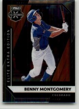 2021 Panini Elite Extra Edition Benny Montgomery Optic #8 Colorado Rockies