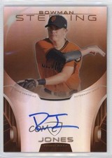 2013 Bowman Sterling Prospect Orange Refractor 27/75 Ryder Jones Auto 0b0