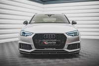 Maxton Design Frontlippe V.3 Passend FüR Audi S4 / A4 S-Line B9 Schwarz Hochglan