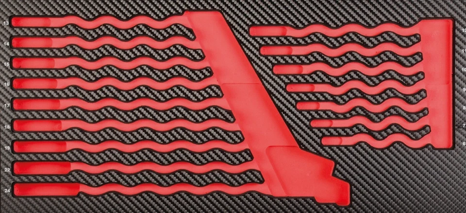 PROJAHN PRÄZISIONSWERKZEUGE GMBH Projahn PROFORM-Werkstattwageneinlage leer für Ringgabelschlüssel 16-tlg.