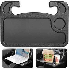 Car Steering Wheel Tray Desk Two Sided For Laptop Drink Food Work Table Holder