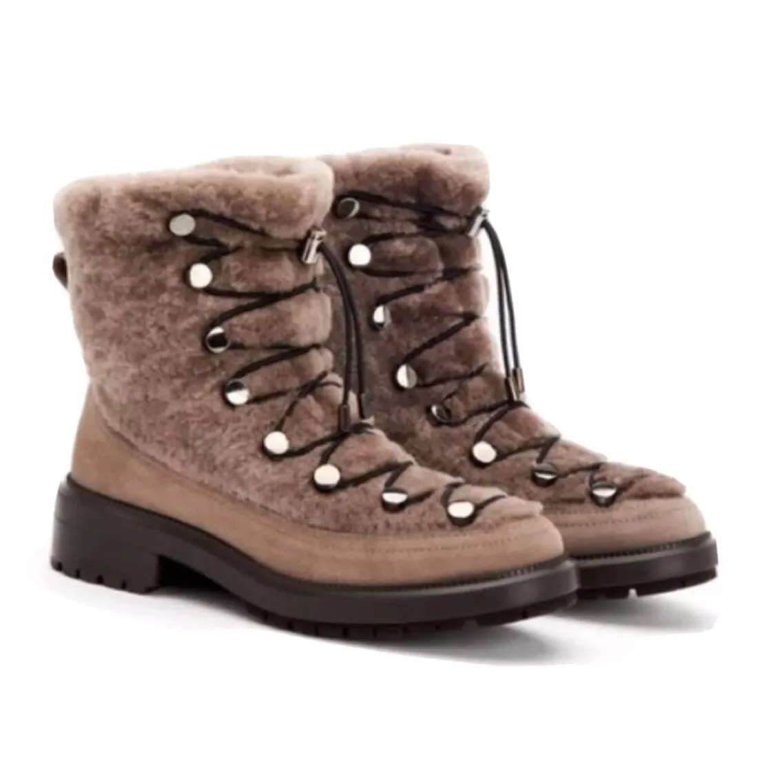 Aquatalia lorena shearling boots 36