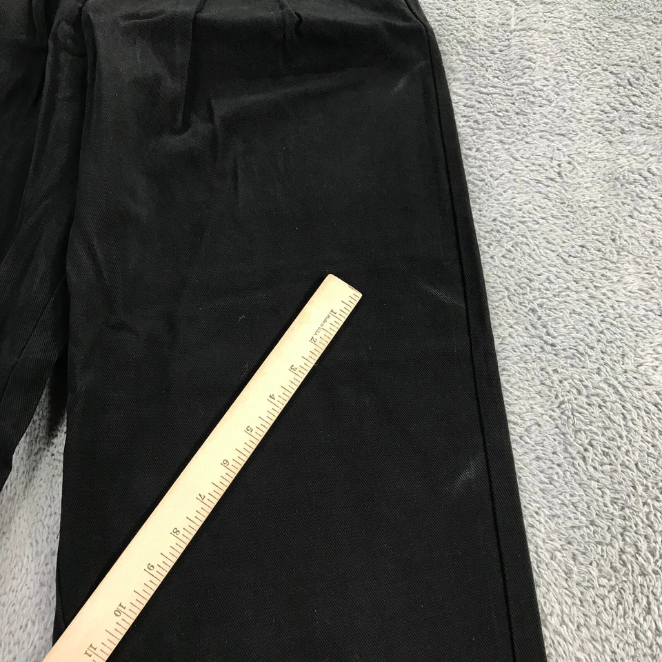 Pantalones LF Markey Para Mujer 4 EE. UU. Negros Mega Pantalones Chinos Pierna Ancha Sueltos Jeans Informales Foto 3 de 4