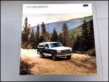 1989 Ford Bronco Truck Original Sales Brochure Catalog 1989 Ford Bronco Truck Original Sales Brochure Catalog