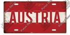 Austria Flag Decorative License Metal Plate Vintage Travel Sign Wall Tin Plaque