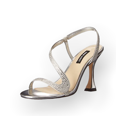 green emerald velvet dress Floral Elva Women's Wide Width High Heel Dress Sandals Gold / 11 E main image 1