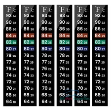 AQUANEAT 6 PCS Aquarium Thermometer Strips, Fish Tank Thermometer Sticker 