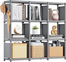 Mavivegue Book Shelf 6/8/9/12 Cube Storage Organizer DIY Bookcase