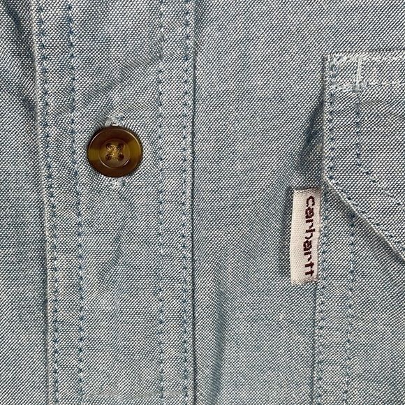 Carhartt Chambray Button Front Long Sleeve Shirt … - image 6