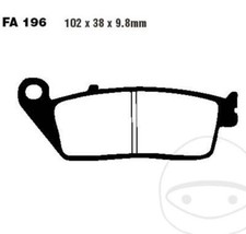 EBC Bremsbel&auml;ge SFAC196 f&uuml;r Honda BMW FJS SH NSS C 650 GT A D AD i Silver