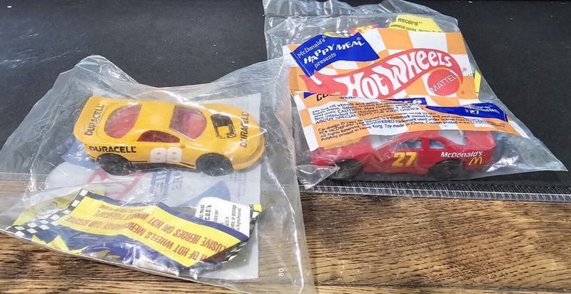 1993 Hot Wheels McDonald's #88 Duracell Racer and Thunderbird #27--Brand NEW