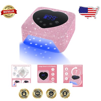 LED Gel Nail Lamp with Infrared Sensor and Removable Base for Simple Cleaning