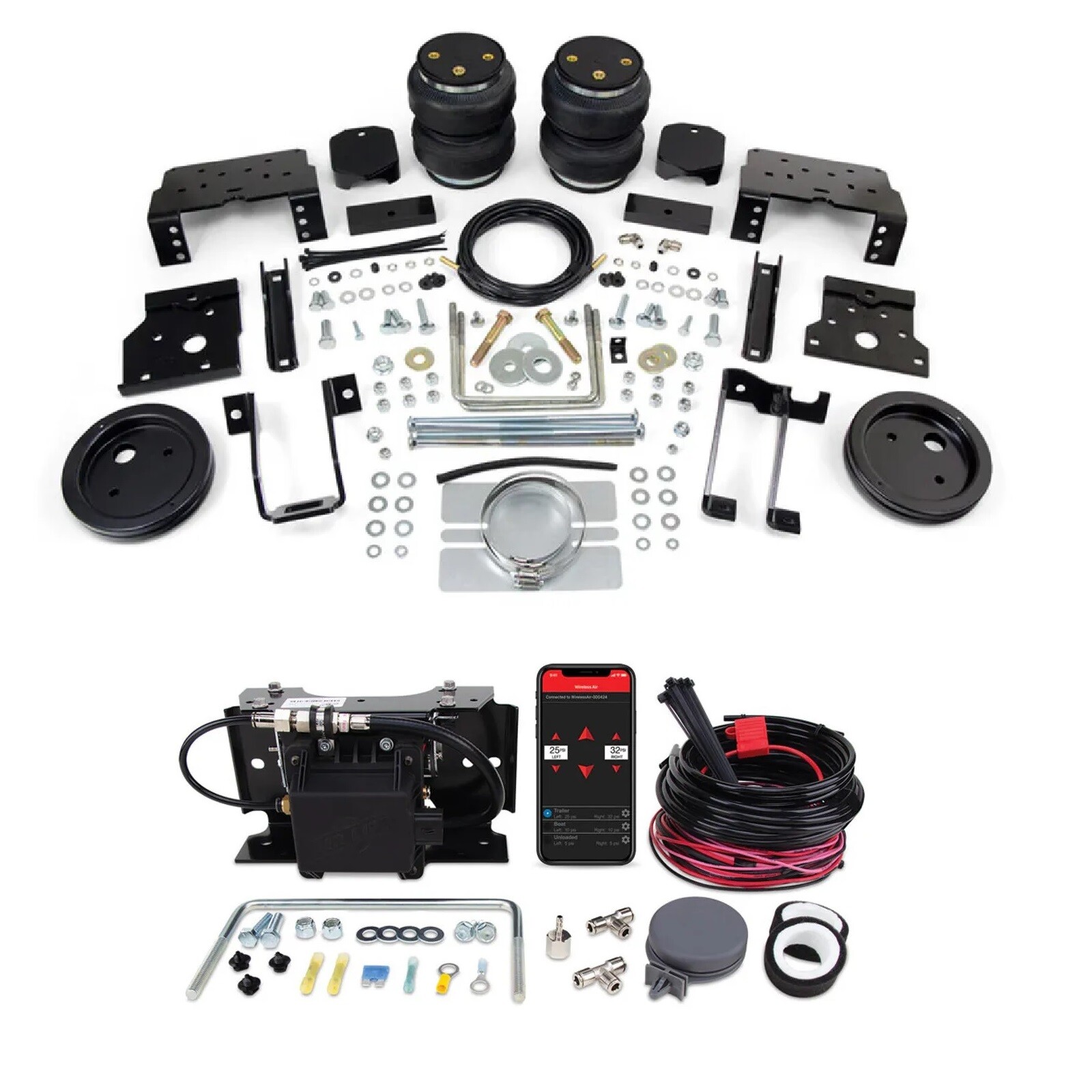 Air Lift LoadLifter Air Springs & WirelessAir Compressor for Ford F250 F350 F450