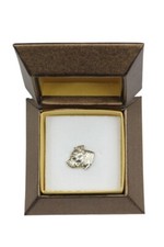 Staffordshire Bull Terrier, Staffordshire Bullterrier - Hundebrosche in Geschenk