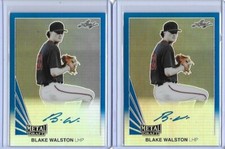 2019 Leaf Metal BLAKE WALSTON Throwback Blue Prismatic Auto /30 Dbacks
