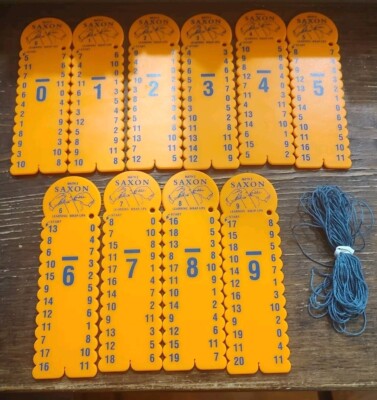 Saxon Math 2 learning wrap ups 0-9 SET subtracting homeschool  Orange