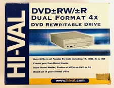 HI-VAL DVD+RW/+R Dual Format 4X, ReWritable Drive