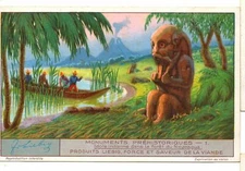 S1249 - CHROMO LIEBIG - 1931 - "PREHISTORIC MONUMENTS": 1. INDIAN IDOL