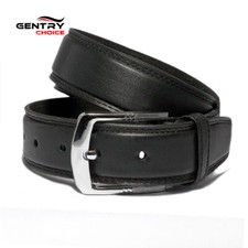Adjustable Formal Casual Business Leather Belt Black For Men