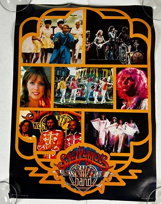 SGT PEPPER'S Lonely Hearts Club Band Movie Collage Poster 1978 Stigwood Bee Gees