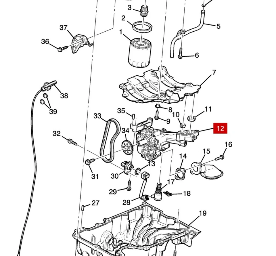 Oil Pump with Control Valve 12706965 for Chevrolet 2016-2024 1.5 T Malibu Foto 4 de 4