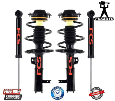 PREMIUM Front Complete Strut and Rear Shocks 4PCS Set FCS For 16-21 Chevy Malibu