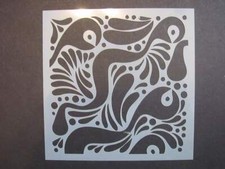 Pond Life Sign Mylar Stencil Art Paint Scrapbook Made in USA L726d