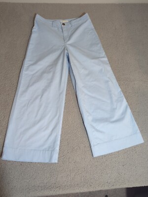 Copper Key Green High Rise Wide Leg Cropped Pants Juniors Size 1